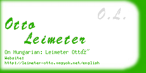 otto leimeter business card